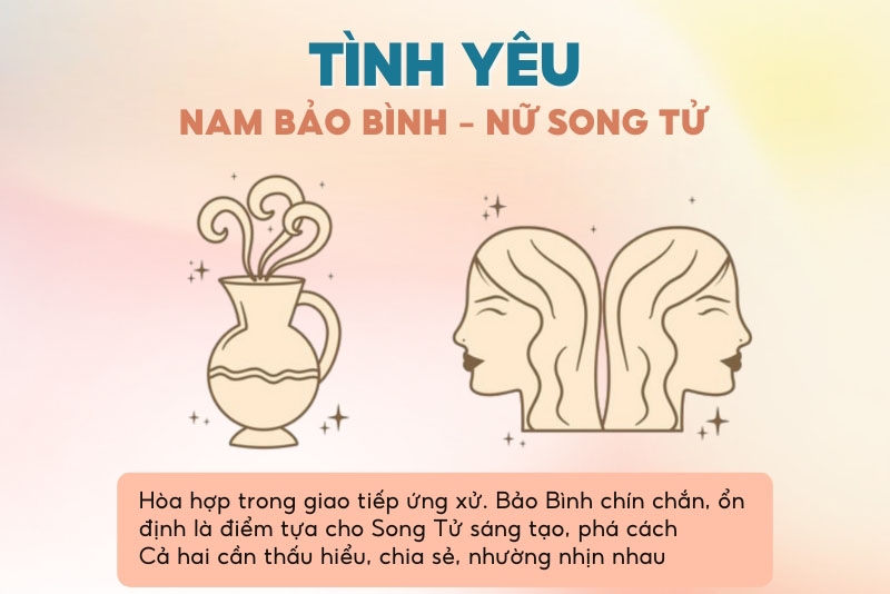 Bảo Bình thường hòa hợp với những cung có tư duy cởi mở, yêu tự do và biết tôn trọng khác biệt. 